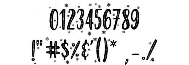 The Perfect Christmas Font OTHER CHARS