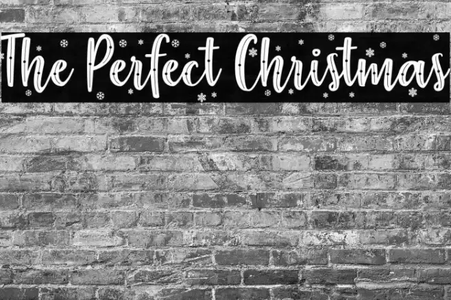 The Perfect Christmas Font examples