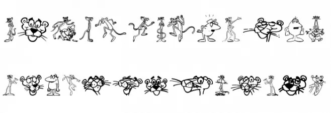 The Pink Panther 字体 小写