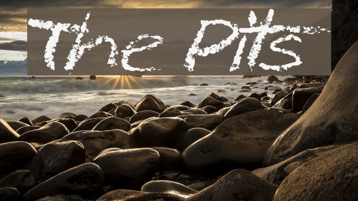 The Pits Font examples