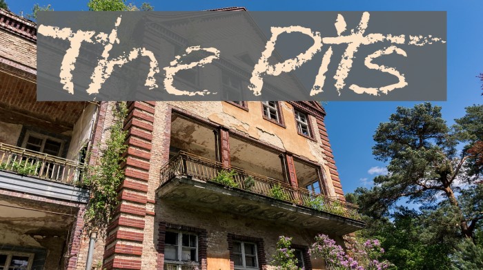The Pits Font examples