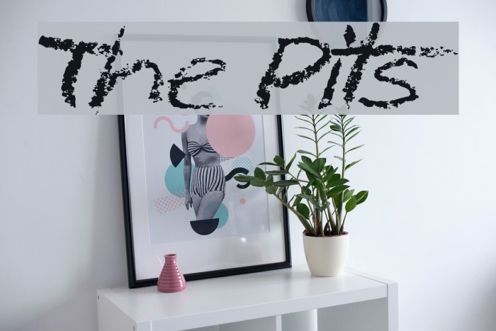 The Pits Font examples