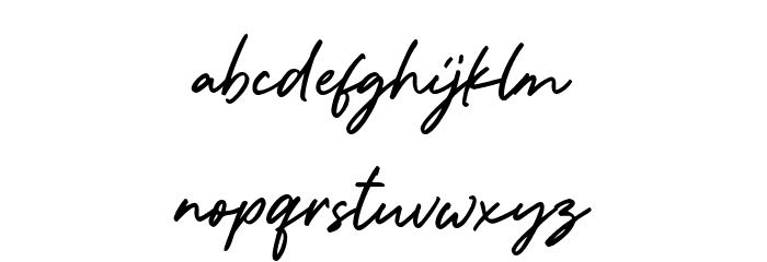 The Plumber Font LOWERCASE
