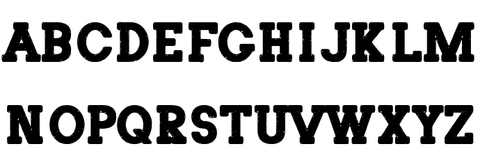 The Poster Serif Font LOWERCASE
