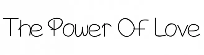 The Power Of Love  Free Fonts Download
