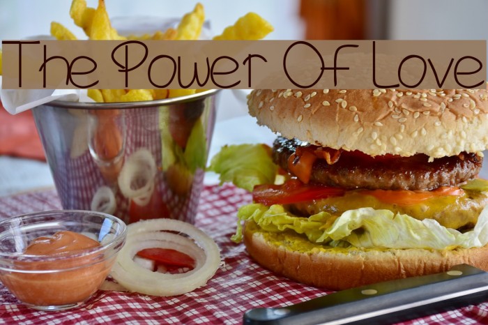 The Power Of Love Font examples