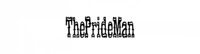 The Pride Man  नि: शुल्क फ़ॉन्ट्स डाउनलोड