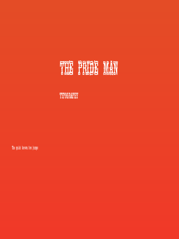 The Pride Man Poster