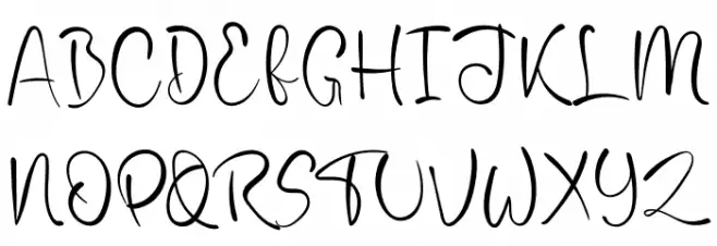 The Procreate Schriftart Groß