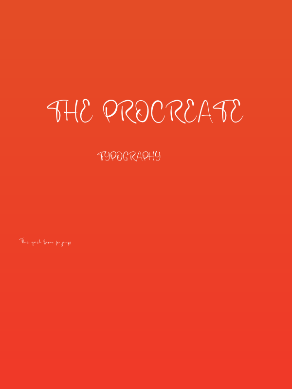 The Procreate Poster