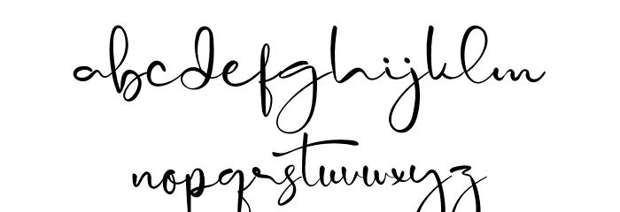 The Procreate Font LOWERCASE