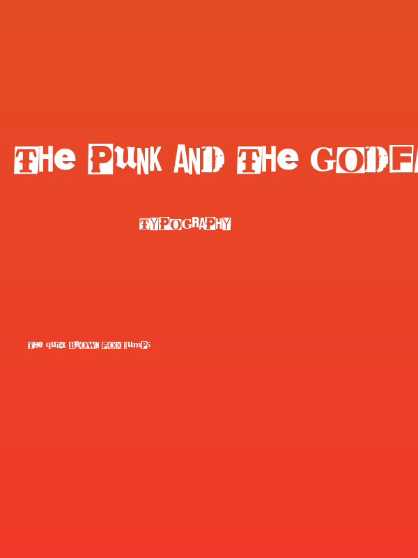 The Punk And The Godfather Poster
