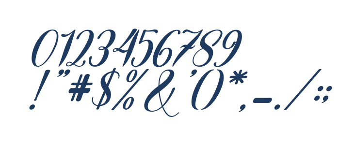 The Purple Love Italic Other Characters