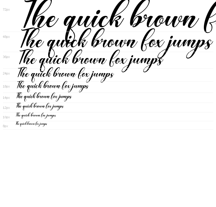 The Purple Love Italic Waterfall