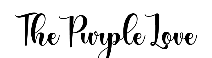 The Purple Love  Free Fonts Download