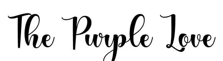 The Purple Love  Free Fonts Download