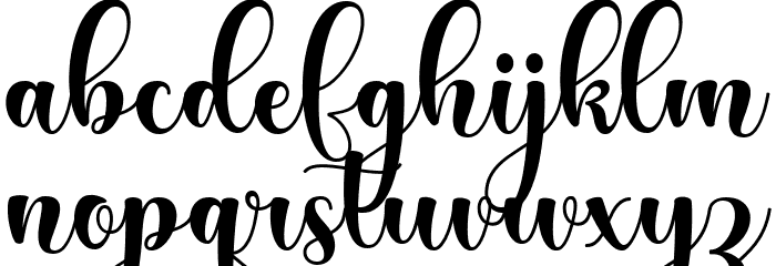 The Purple Love Font LOWERCASE