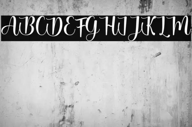 The Purple Love Font examples