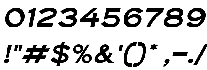 The Qlickers Bold Italic Font OTHER CHARS