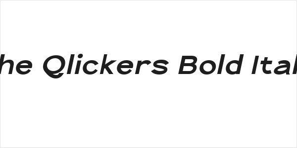 The Qlickers Bold Italic Logo