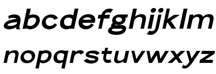 The Qlickers Bold Italic Font LOWERCASE