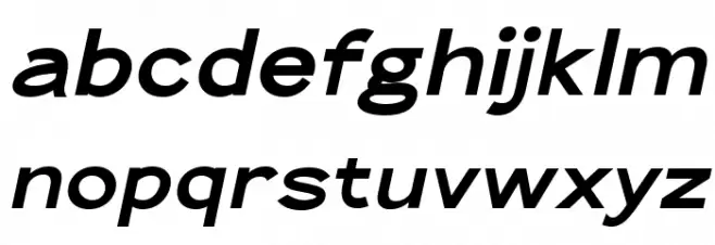 The Qlickers Bold Italic Caratteri MINUSCOLO