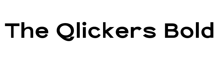 The Qlickers Bold  font caratteri gratis
