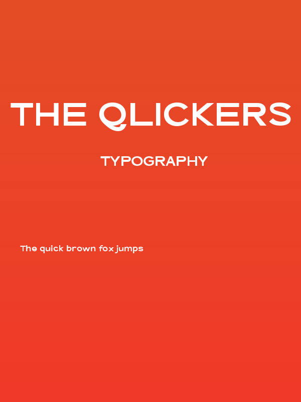 The Qlickers Bold Poster