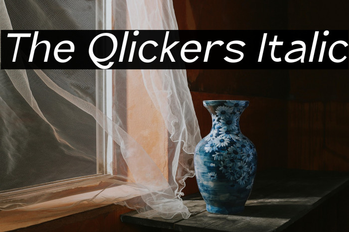 The Qlickers Italic Example 2