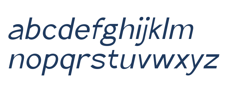 The Qlickers Italic Lowercase