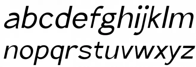 The Qlickers Italic Font LOWERCASE