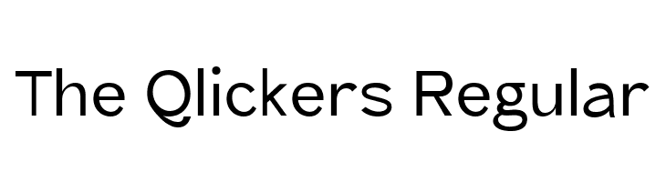 The Qlickers Regular  Descarca Fonturi Gratis