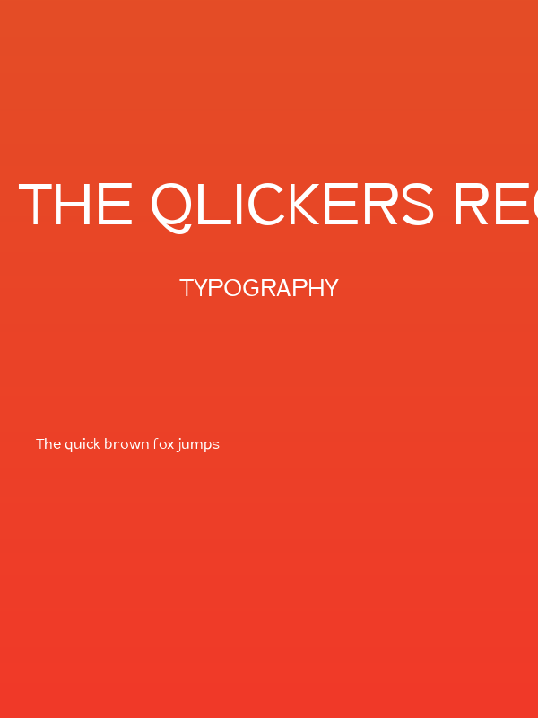 The Qlickers Regular Poster
