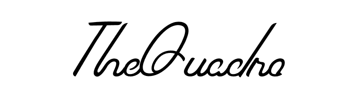 The Quadro  免费字体下载