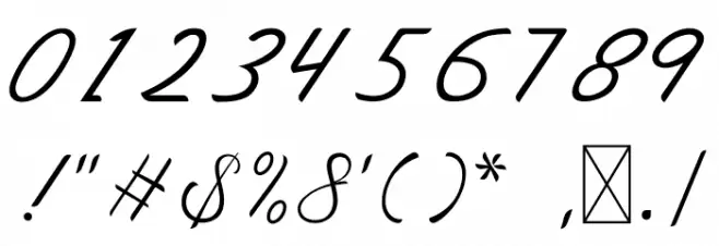 The Quadro Font OTHER CHARS