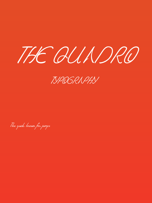 The Quadro Poster