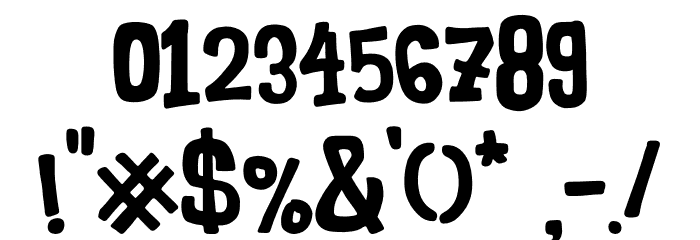 The Quakeer Font OTHER CHARS