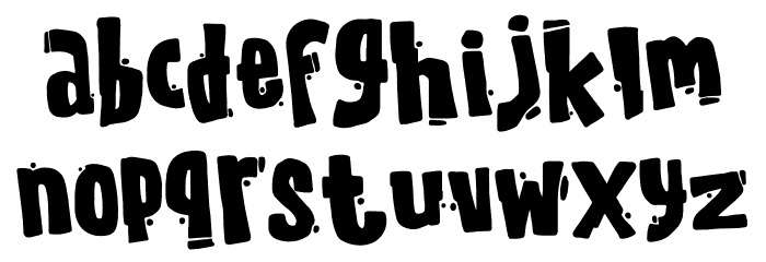 The Quakeer Font LOWERCASE