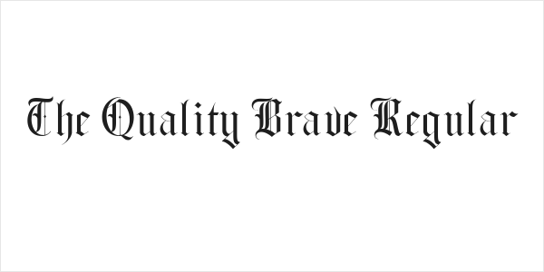 The Quality Brave Regular Logo