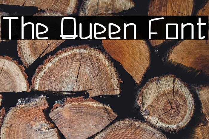 The Queen Font Example 1