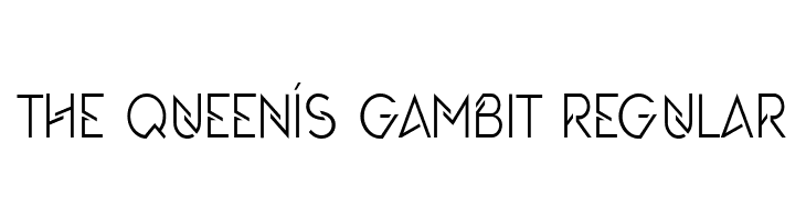 The Queen's Gambit Font - Download Free Font