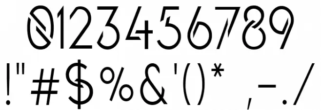 The Queenís Gambit Regular Font OTHER CHARS