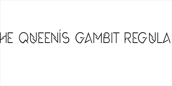 The Queenís Gambit Regular Logo