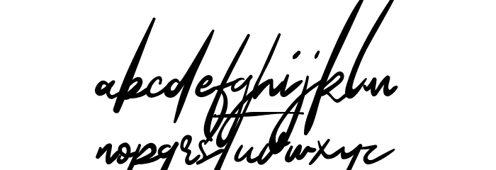 The Queenthine Font LOWERCASE