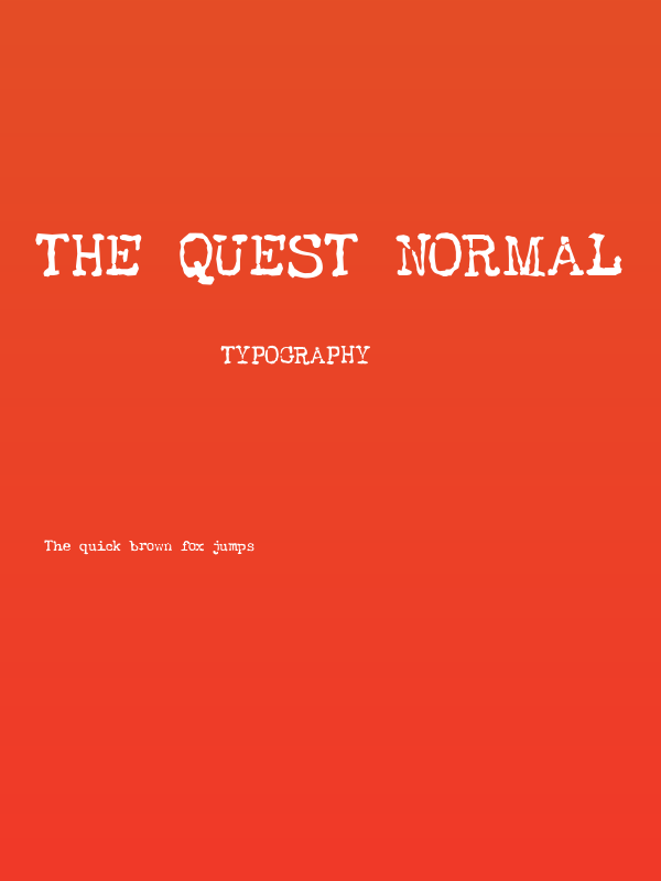 The Quest Normal Poster