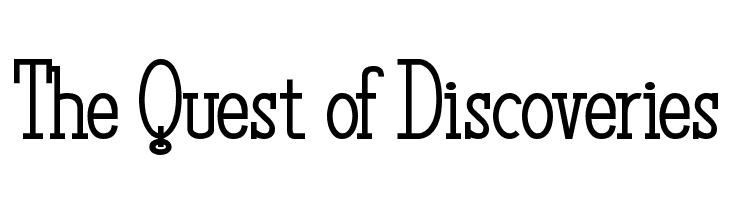 The Quest of Discoveries Font