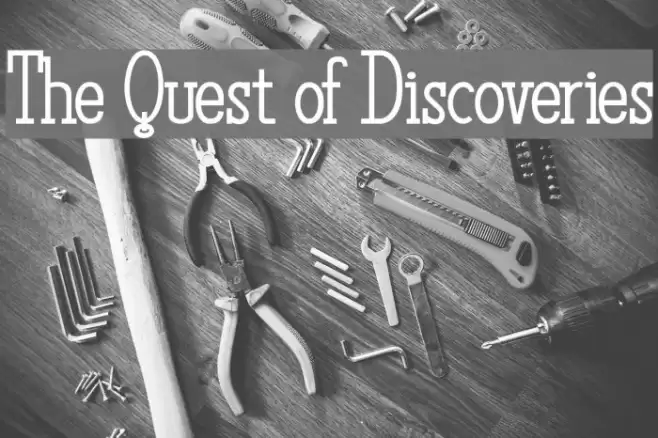 The Quest of Discoveries Font examples
