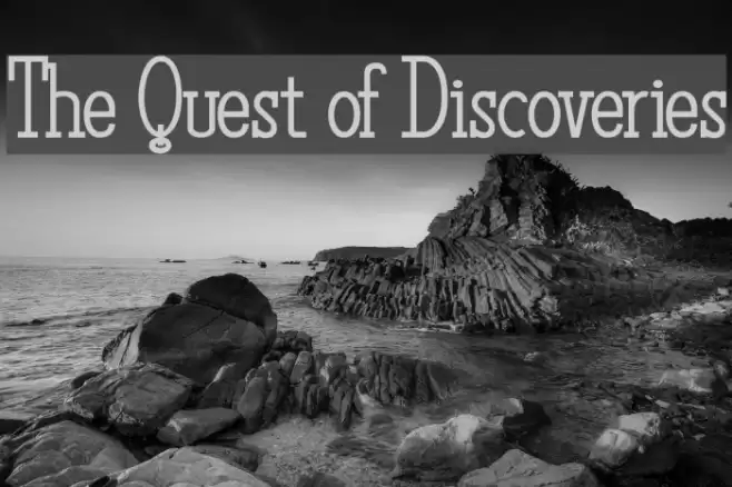 The Quest of Discoveries Font examples