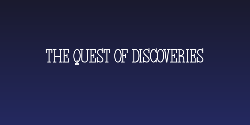 The Quest of Discoveries Social Header
