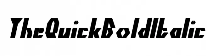 The Quick Bold Italic  Frei Schriftart Herunterladen